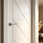 Internal White Monza Door with Primed Finish - detail view