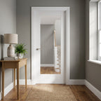 Internal White Door with Made-to-Measure 1 Light Toughened Obscure Glass