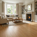 8mm Waveless Nature Oak Laminate Flooring, Exquisite Finish, Water-Resistant