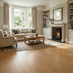 8mm Waveless Nature Oak Laminate Flooring, Exquisite Finish, Water-Resistant