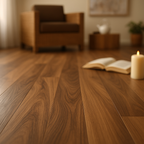 Walnut 6mm Laminate Flooring - Superior Quality, Ticino Finish - detail view
