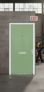 Premium Flush External Fire Door Set with Solid-Core Design, Fire Resistance, and Versatile Color Options