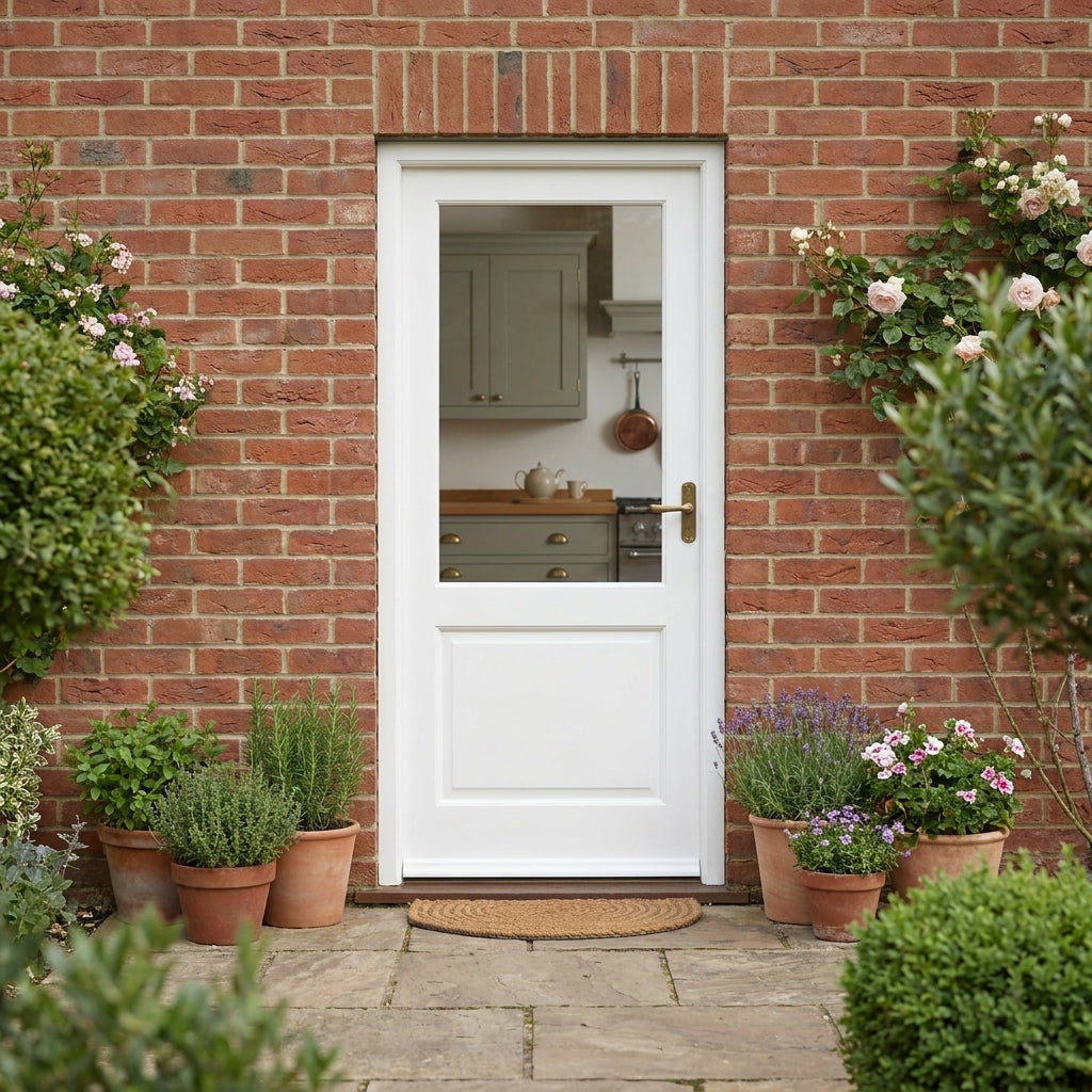 External White Primed Double Glazed Clear 2XG Door