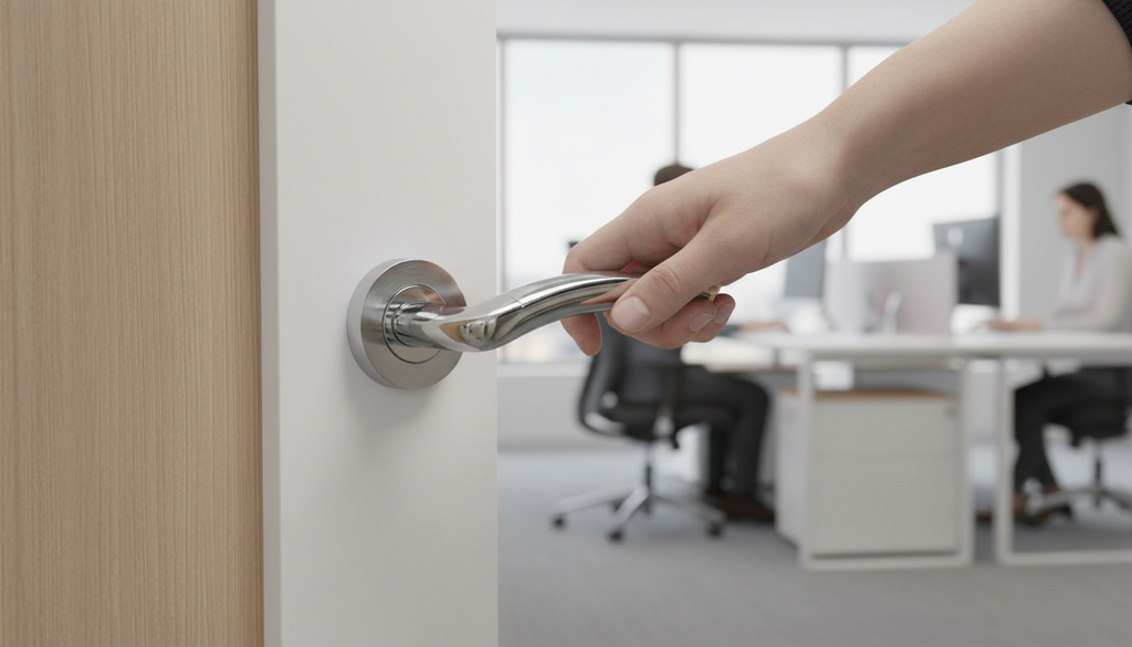 Premium Geri Lever on Round Rose - High-Quality Italian Design with Complete Fixings