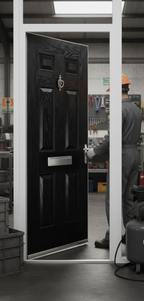 Premium External Fire Door Set with 30-Minute Fire Resistance and Versatile Color Options for Enhanced Security