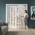 Premium Internal White Primed Ashton 3 Light Obscure Glass Pair Door for Enhanced Privacy and Natural Light