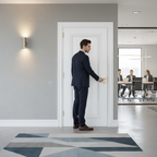 Premium White Primed Fire Door with Traditional Mouldings and Customizable Finish for Timeless Aesthetic