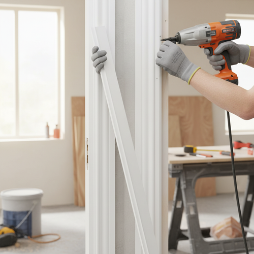Premium 2.1m Ogee Architrave Pack - Sturdy MDF Construction for Elegant Door Finishing