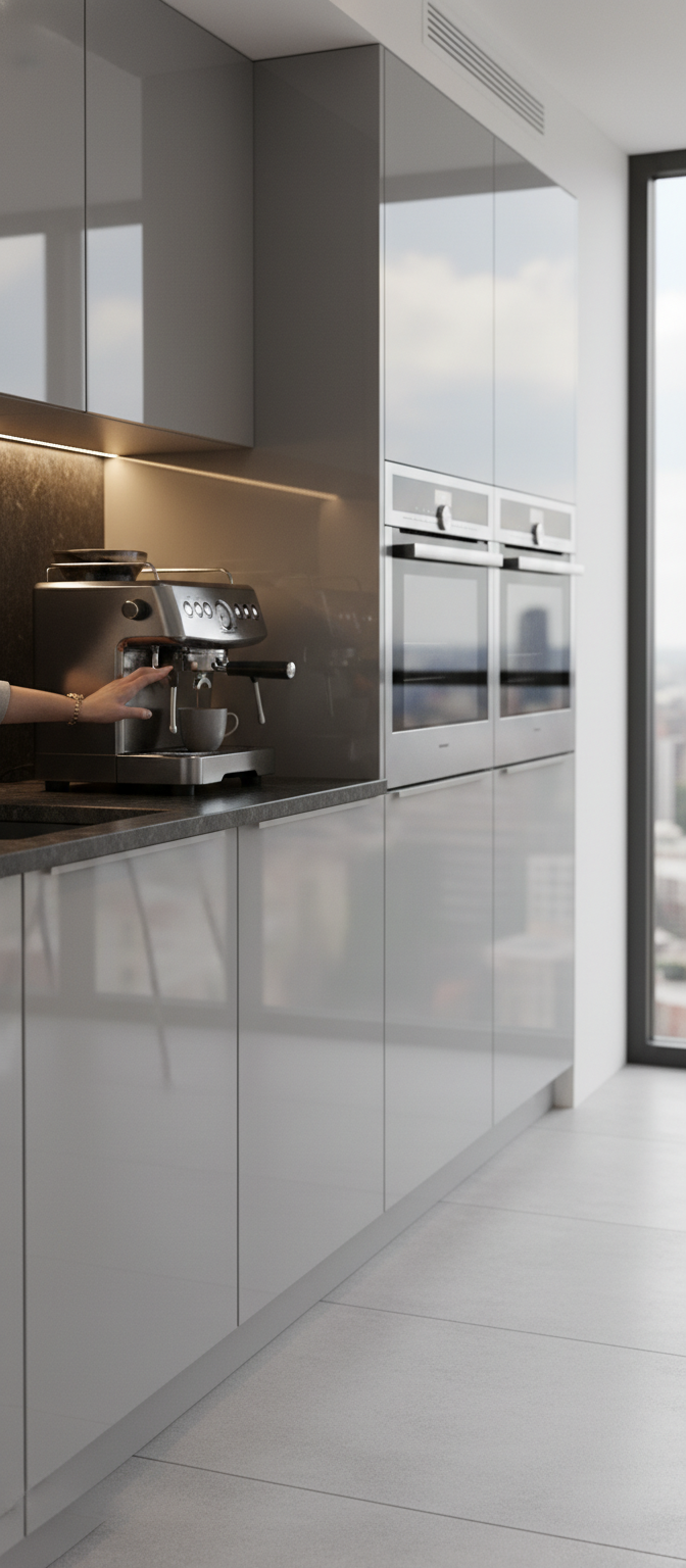 Premium High Gloss Designer Door - Custom Sizes and Unique Finishes - High-Quality Professional Grade for Industrial and Commercial Applications