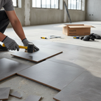 Premium 8mm Laminate Flooring with Natural Stone Effect for Kitchens and Bathrooms - Water-Resistant and Eco-Friendly