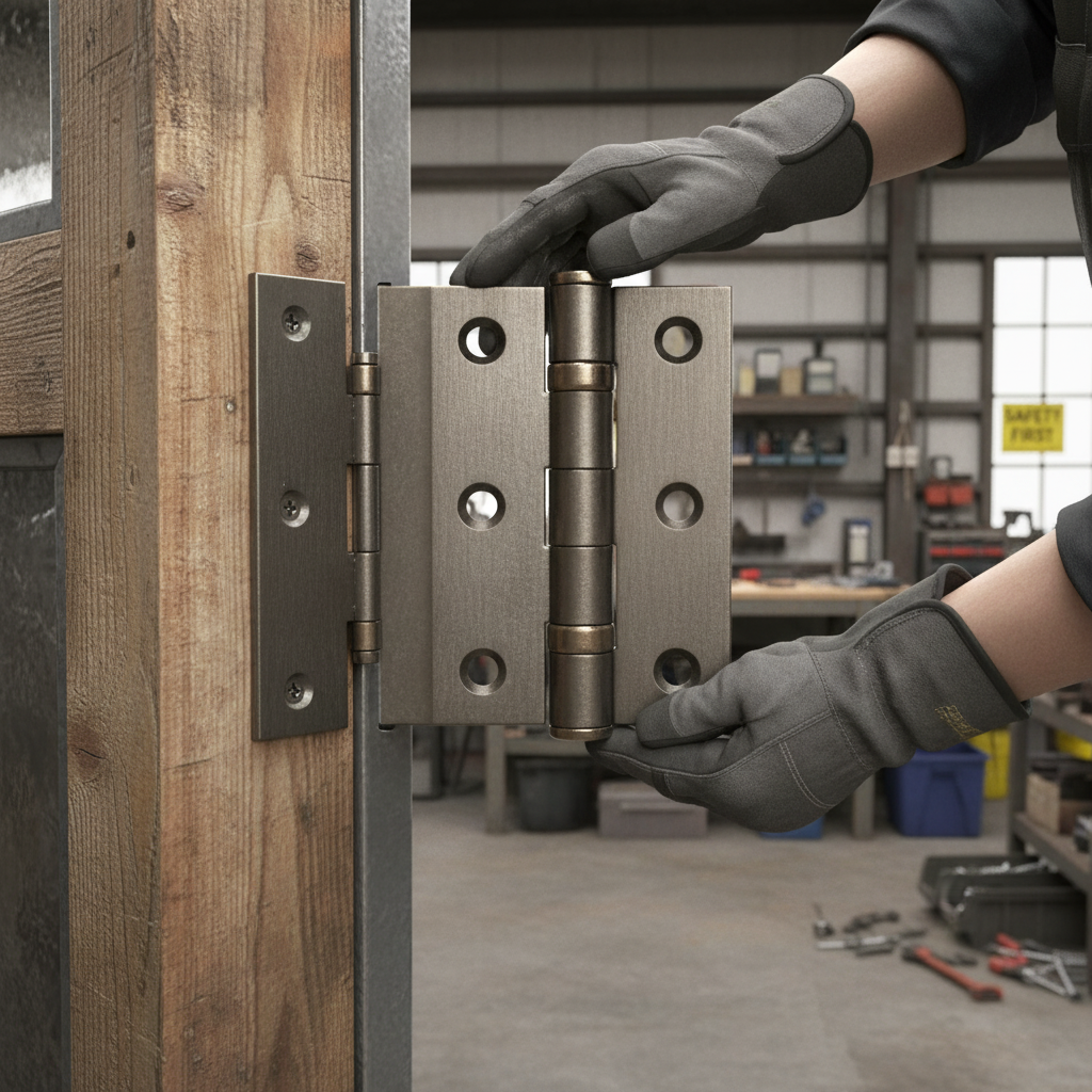 Premium 75mm Ball Bearing Hinge Pair - Heavy Duty Steel Construction for Contemporary Doors