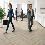 Premium Chevron 15mm Brushed UV Oiled Engineered Real Wood Flooring with Distinctive Color Variation