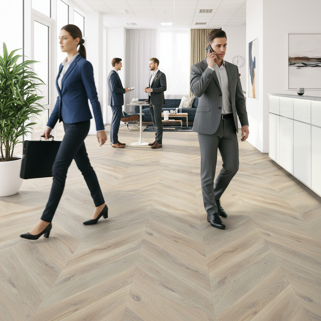 Premium Chevron 15mm Brushed UV Oiled Engineered Real Wood Flooring with Distinctive Color Variation