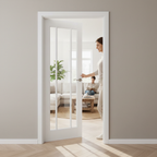 Premium Internal Primed Toledo 3 Light Clear Glass Door with Solid Engineered Core and Lifetime Guarantee - Image 2