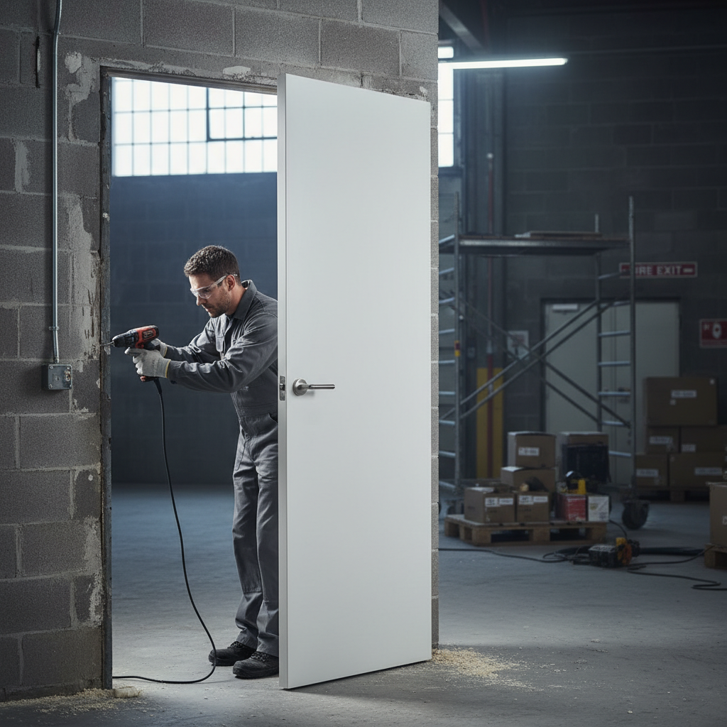 Premium Custom Made White Flush Fire Door FD30 - Bespoke Sizes and Designs Available