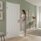 Premium Internal Primed Textured 4 Panel Arch Top Door - Trimmable Hollow Core Construction - Image 2