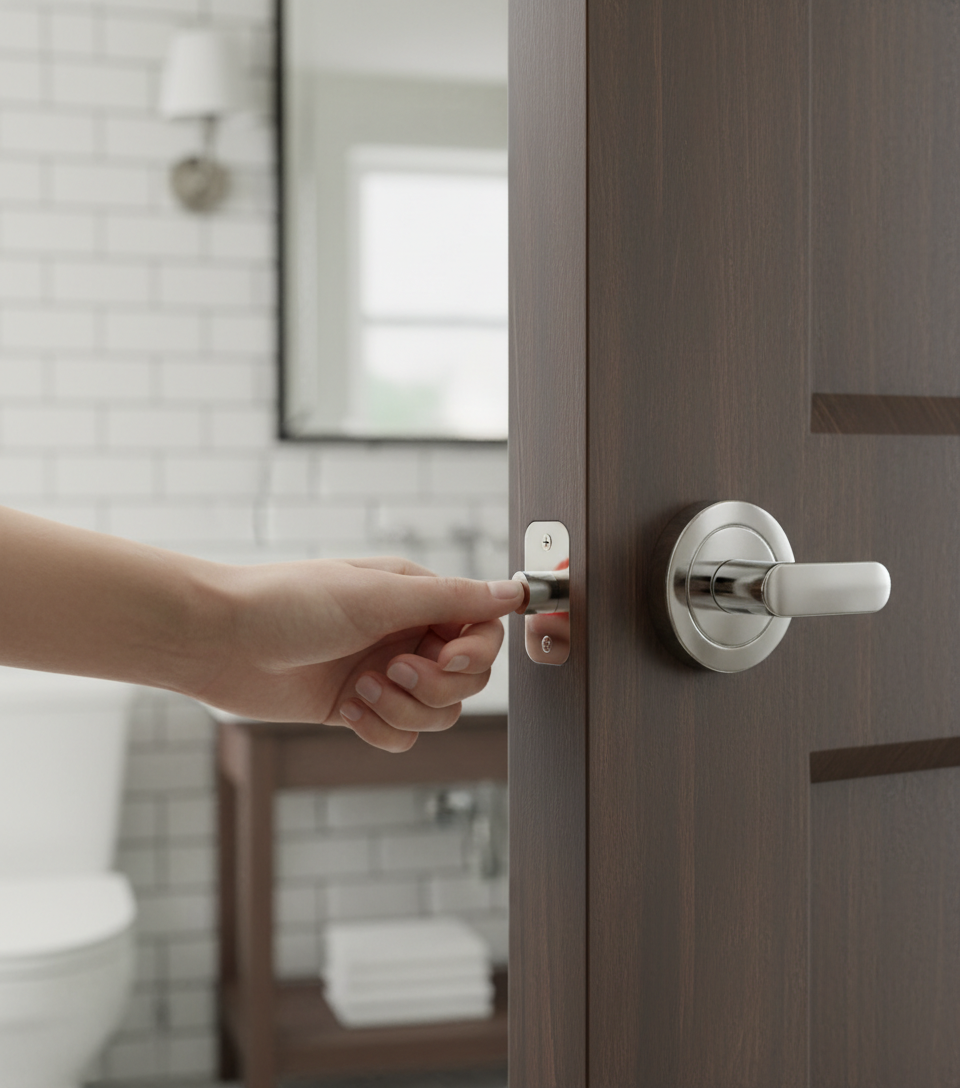 Premium Privacy Thumb Turn with Spindle for Bathroom Doors - Secure and Convenient Release Mechanism