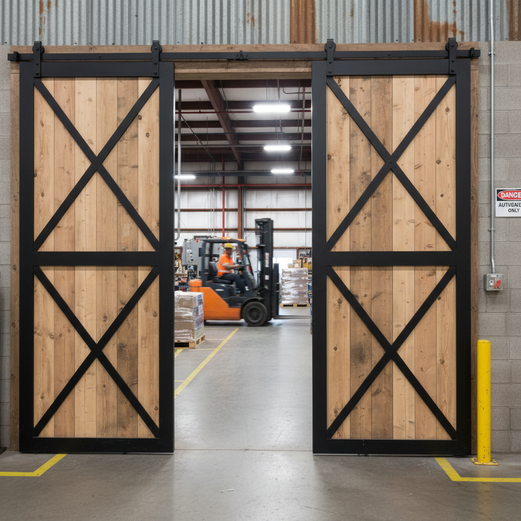 Premium Top Mount Double Door Sliding Track System for Interior Timber Doors up to 80kg, Available in 2000mm and 3000mm Lengths