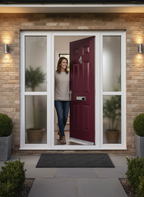 Premium External Fire Doorset with Sidelight - 30 Minute Fire Resistance, Multiple Color Options, and Enhanced Security Features