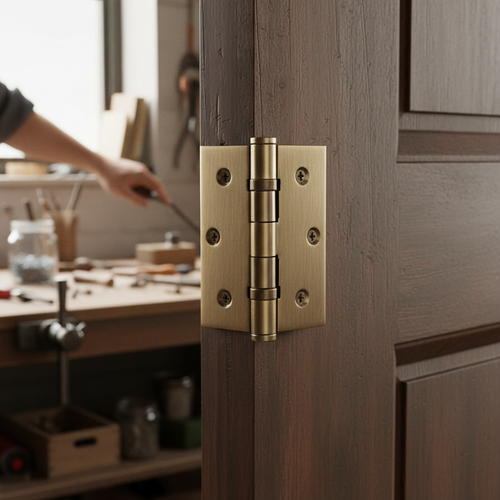 Premium 76mm (3'') Ball Bearing Hinge with Antique Brass Finish for Enhanced Durability and Aesthetic Appeal - Image 2