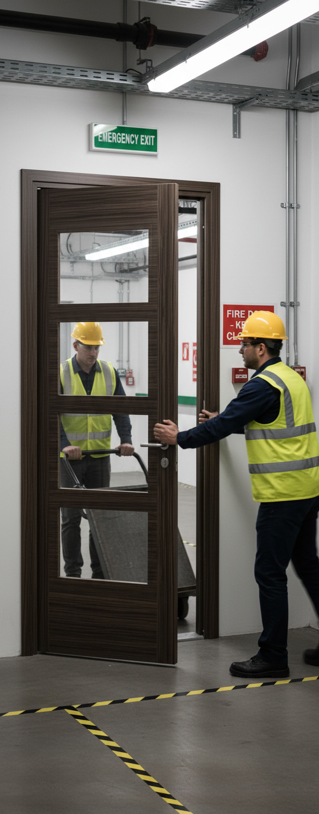 Premium Unglazed Fire Door with Four Panels for Enhanced Light Passing and Easy Installation