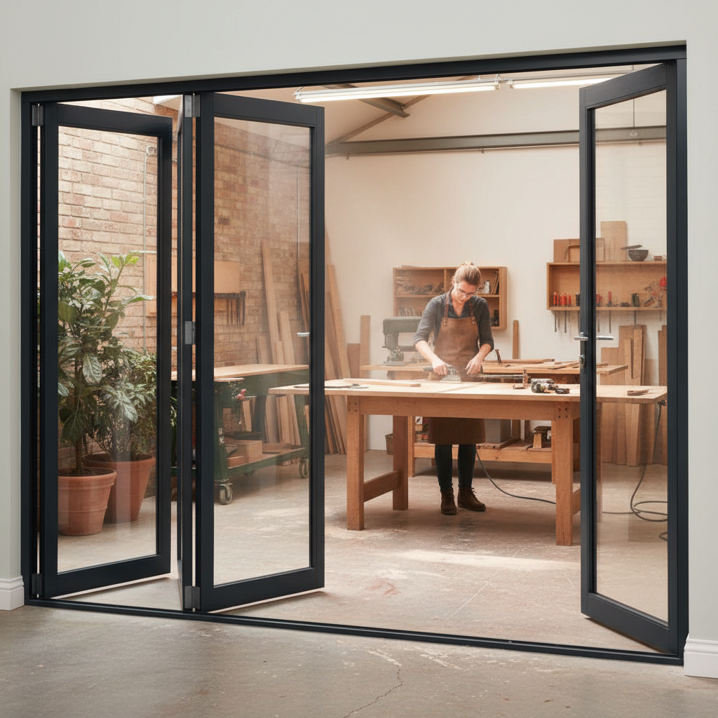 Premium 10ft External Bifold Door Set with Double Glazing and Advanced UV Protection