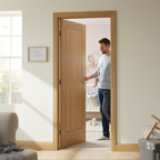 Premium Internal Oak Door with Recessed One Panel Design for Contemporary Homes - High-Quality Professional Grade for Industrial and Commercial App...