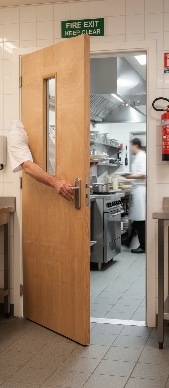 Premium Internal/External Fire Door Blank FD60 - 60 Minutes Fire Rated with Plywood Core and Lipped Edges