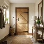 Solid Oak Internal Made-to-Measure Unfinished Rustic Ledged Door