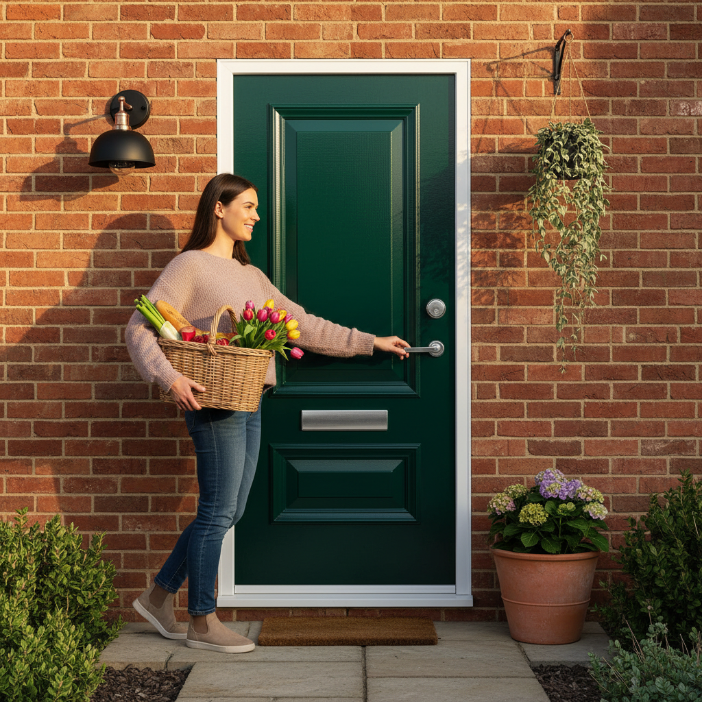 Premium Custom Made 2 Panel External Door with Solid Merbau Hardwood and 44mm Thickness