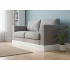 Premium Decorative Skirting Board 2.4m Length, 14mm Thickness, Contemporary Design for Finishing Edges