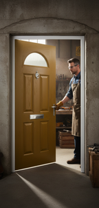 Premium External Glazed Fire Door Set with 30-Minute Fire Resistance and Security Features