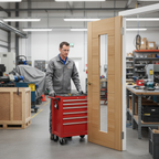 Premium Internal Fully Finished Fire Door with Clear Glass and 30-Minute Fire Resistance Rating - Image 2