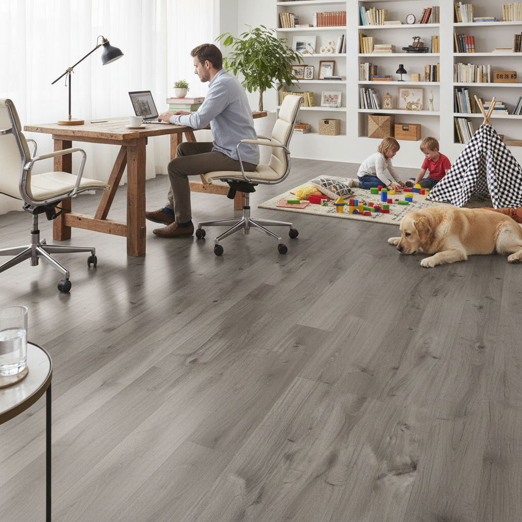 Premium 8mm High Gloss Laminate Flooring with Aqua Protect for Moisture Resistance