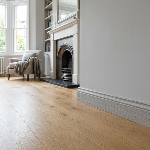 2.4m Off-White Torus Laminate Skirting Board 63-116mm x 15mm