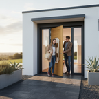 Premium Fully Finished External Door with Contemporary Design and Obscure Double Glazing