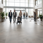 Premium 8mm Laminate Flooring with Natural Stone Effect for Kitchens and Bathrooms - Water-Resistant and Eco-Friendly
