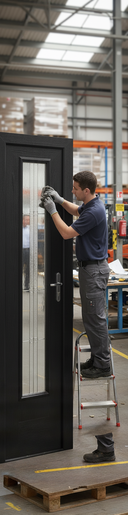 Premium Elegant Composite External Sidelight with Decorative Glazing and Low Maintenance Features