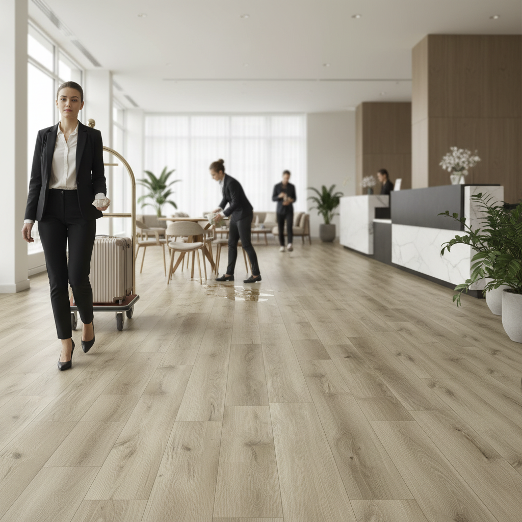SPC 5mm Embossed UV Coated Rigid Core Vinyl Flooring - Durable, Waterproof, and Stylish for High-Traffic Areas - Image 2