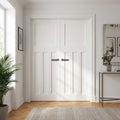 Internal 1930s Style White Primed Door Pair, Solid Engineered Core