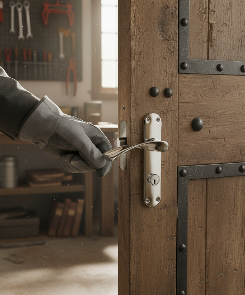 Premium Lever Latch on Backplate - Keylock and Bathroom Lock Variants Available - High-Quality Professional Grade for Industrial and Commercial App...