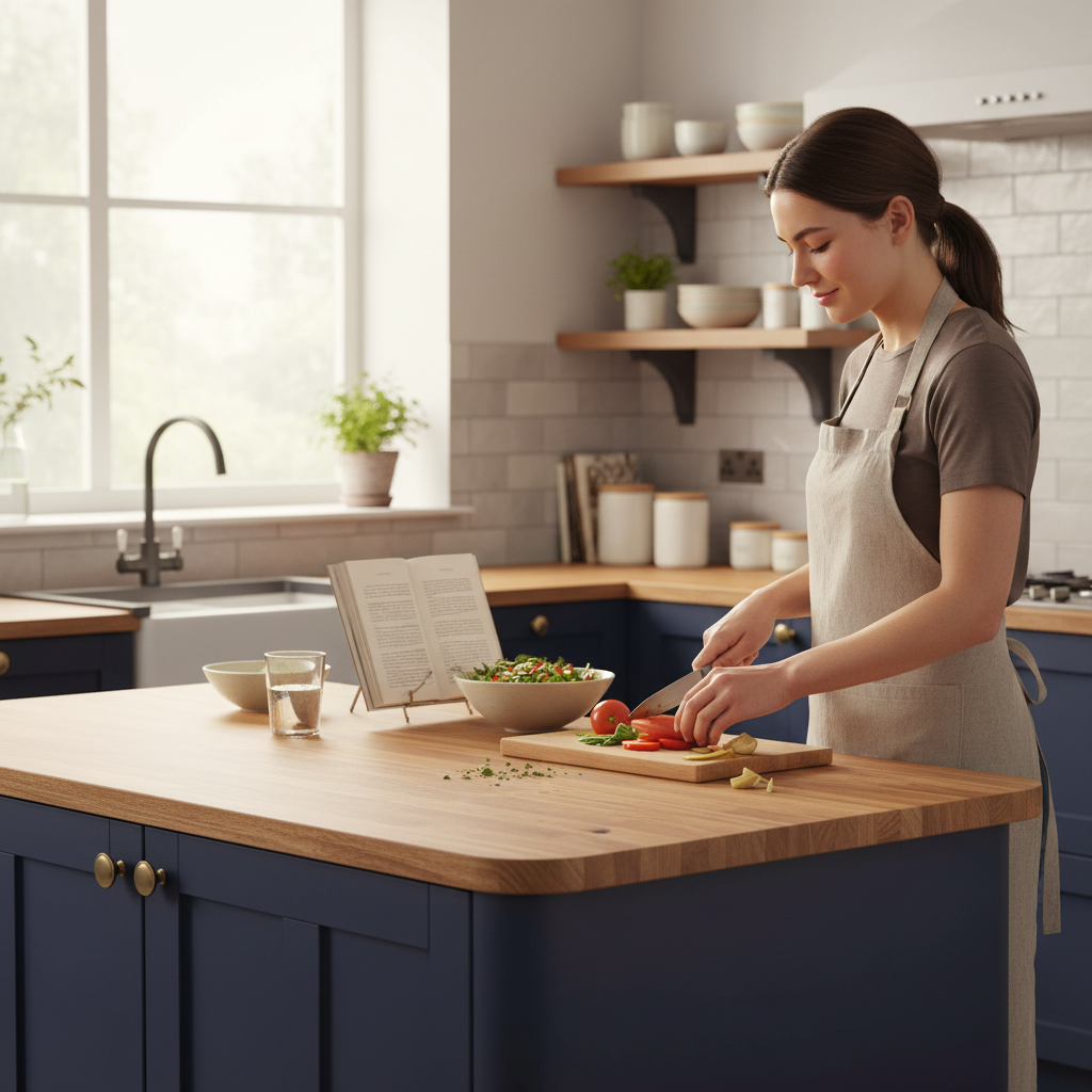 Premium Rounded Edge Laminate Worktop 3000mm x 600mm x 38mm - Durable Oak Effect for Modern Kitchens - Image 2