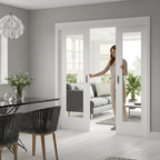 Premium Clear Glazed 2 Door Sliding Door System with Adjustable Frame for Versatile Openings