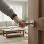 Premium Lever Door Handle on Rose - Satin Nickel Finish with Concealed Fix and 25-Year Guarantee for Modern Doors