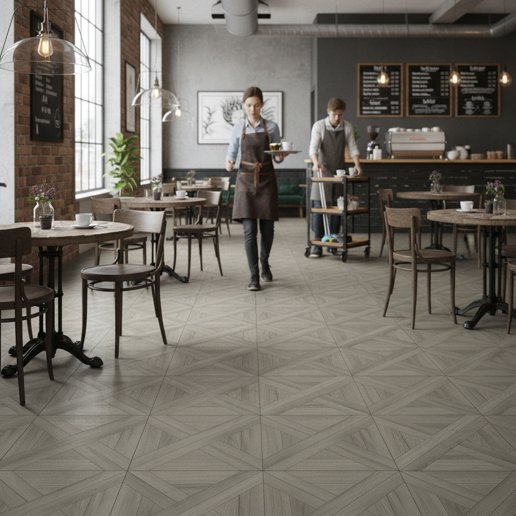 Premium 6.5mm Embossed UV Coated Rigid Core Vinyl Flooring with Oak Effect for Residential and Commercial Use