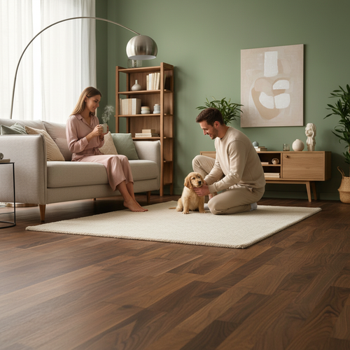 Premium 13mm Thick Engineered Real Wood Flooring with Matt Lacquered Finish and 3-Strip Design for Elegant Interiors