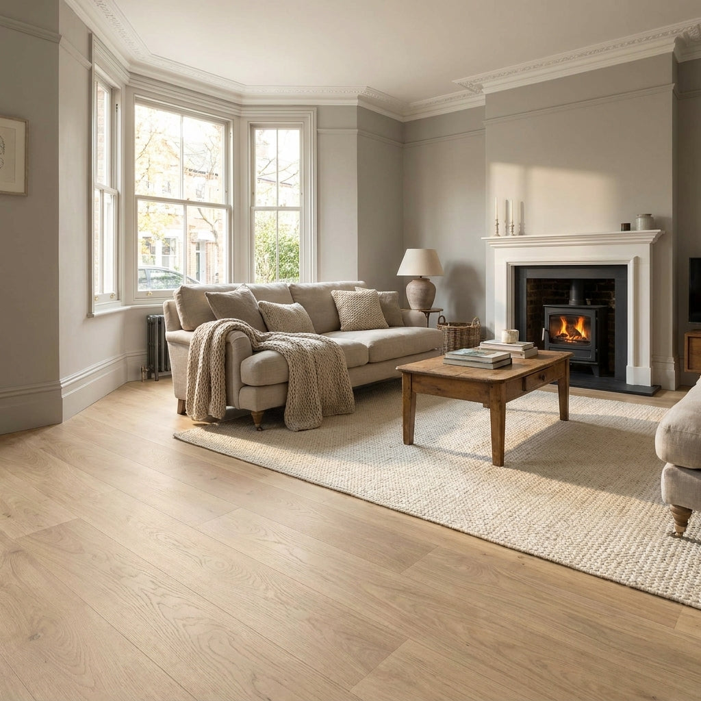 Oak Water-Resistant 7mm Laminate Flooring, 1305 x 205mm, Lifetime Guarantee