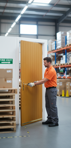 Premium Heavy Duty External Fire Door Set with GRP Solid-Core and 30-Minute Fire Resistance