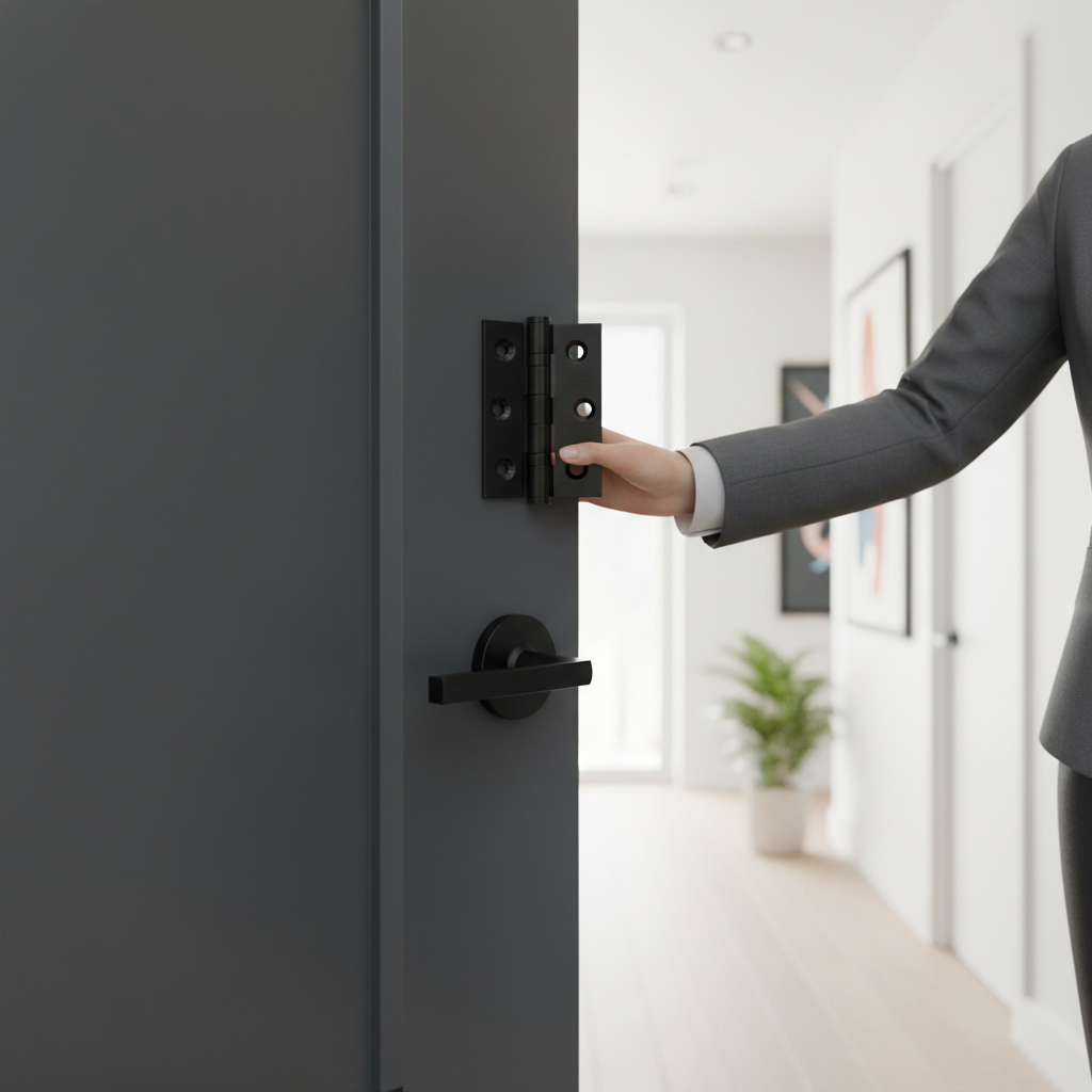 Premium Internal Door Hinges for Slimstyle Doors - Pack of 3, Heavy Duty Steel Construction for Long-lasting Performance