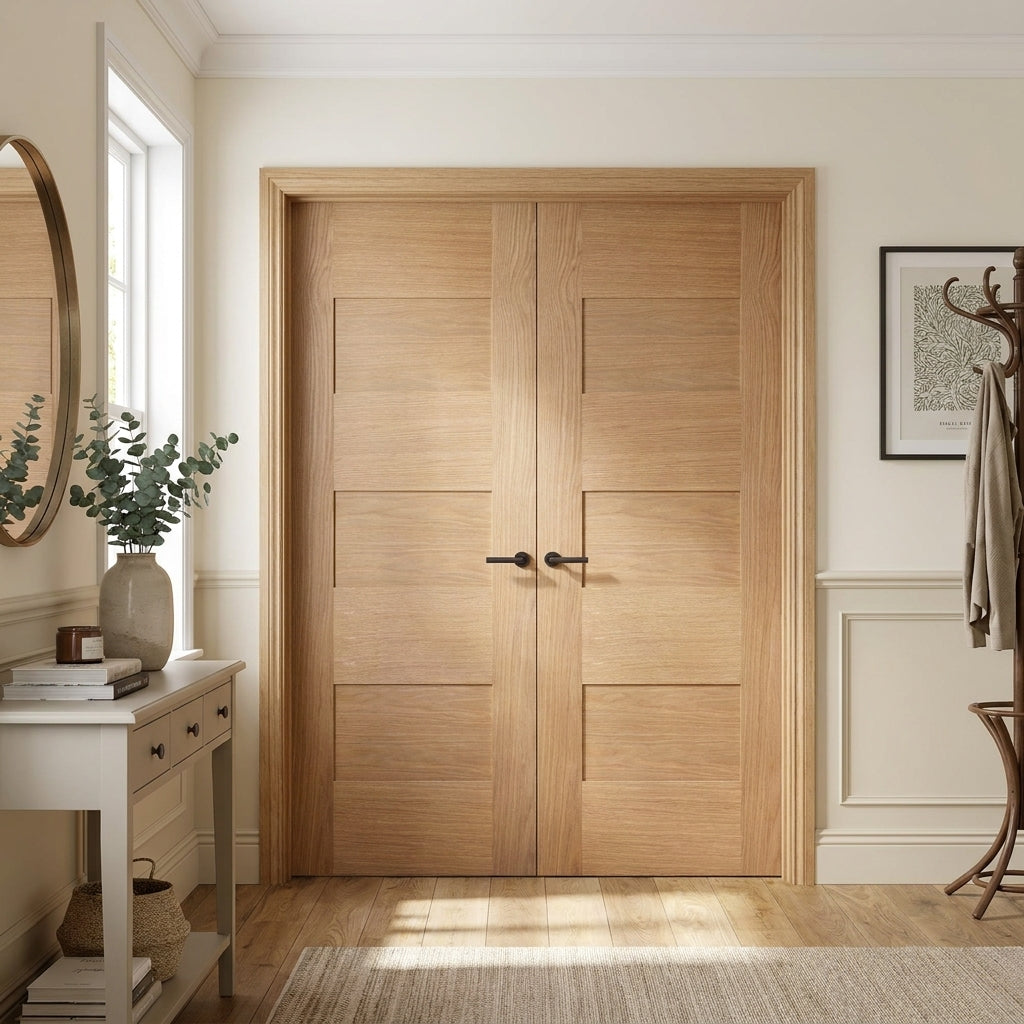 Internal Edison 7P Fully Finished Oak Pair Door